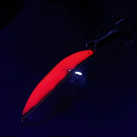 Vintage Seneca Little Cleo (Hula Girl), 3/4oz nickel/red fishing spoon #22982