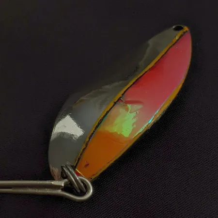 Vintage Seneca Little Cleo (Hula Girl), 3/4oz nickel/red fishing spoon #22982