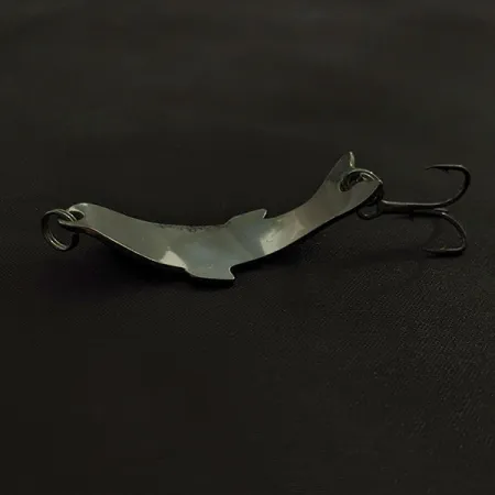 Vintage Luhr Jensen Lil Minno, 3/16oz nickel fishing spoon #22986