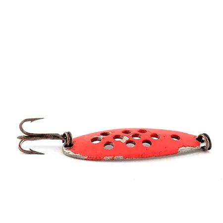 Vintage Sonic Spoonfish, 3/32oz nickel/red UV - glows fishing spoon #22991