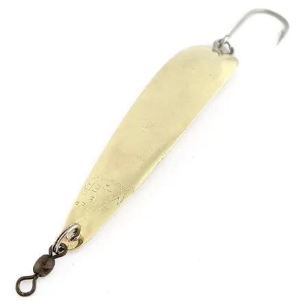 Vintage Miller Lutter Lite 7, 3/16oz gold fishing spoon #22993