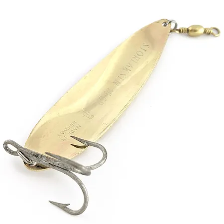 Vintage Sølvkroken Storlaksen ​, 1/2oz gold fishing spoon #22996