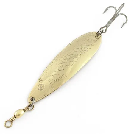 Vintage Sølvkroken Storlaksen ​, 1/2oz gold fishing spoon #22996
