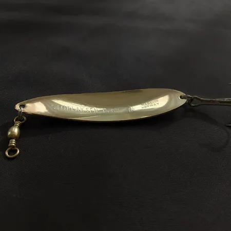 Vintage Sølvkroken Storlaksen ​, 1/2oz gold fishing spoon #22996
