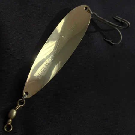 Vintage Sølvkroken Storlaksen ​, 1/2oz gold fishing spoon #22996