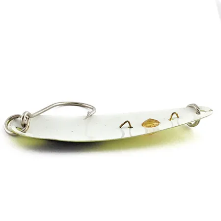 Vintage Red Eye Lures Red Eye Evil Eye UV, 3/16oz yellow/black fishing spoon #23000