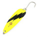 Vintage  Red Eye Lures Red Eye Evil Eye UV, 3/16oz yellow/black fishing spoon #23000