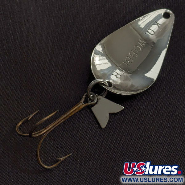 Vintage   Acme K.O. Wobbler, 1/2oz nickel fishing spoon #23001