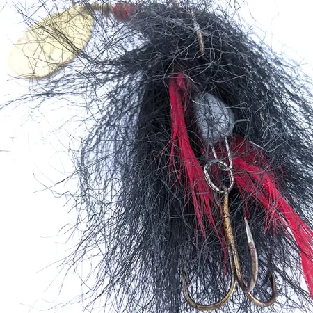 Vintage Mepps Musky Killer TW, 1oz brass spinning lure #23024