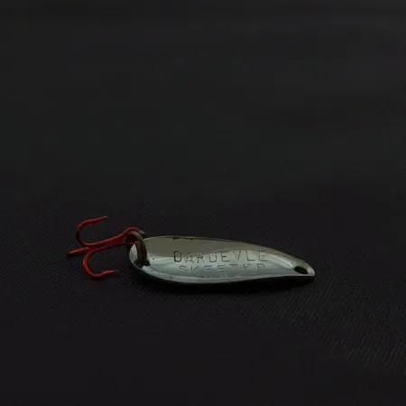 Vintage Eppinger Dardevle Skeeter, 1/32oz nickel fishing spoon #23027