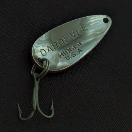 Vintage Eppinger Dardevle Midget, 3/16oz Red Devle fishing spoon #23028