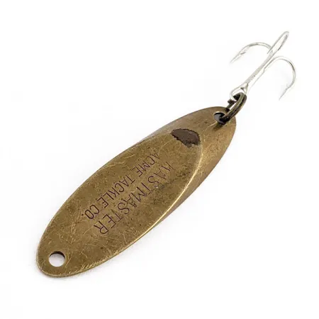 Vintage Acme Kastmaster, 1/4oz brass fishing spoon #23029