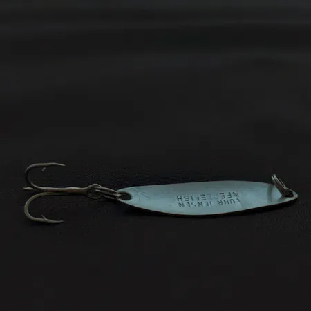 Vintage Luhr Jensen Needlefish 1 UV, 1/16oz white pearl/Hot pink UV fishing spoon #23035