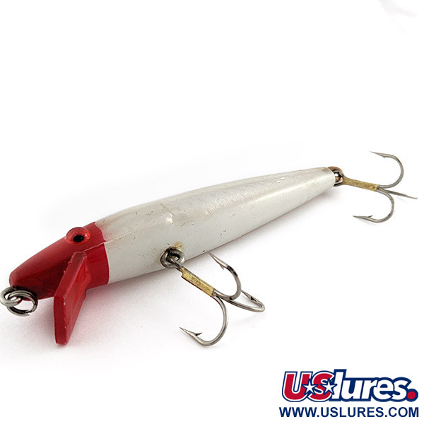 Vintage  L&S Bait Mirro lure "L&amp;S MirrOlure Pike Master", 2/5oz red head fishing lure #23051