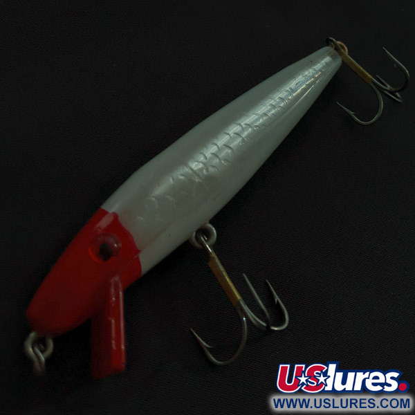 Vintage  L&S Bait Mirro lure "L&amp;S MirrOlure Pike Master", 2/5oz red head fishing lure #23051