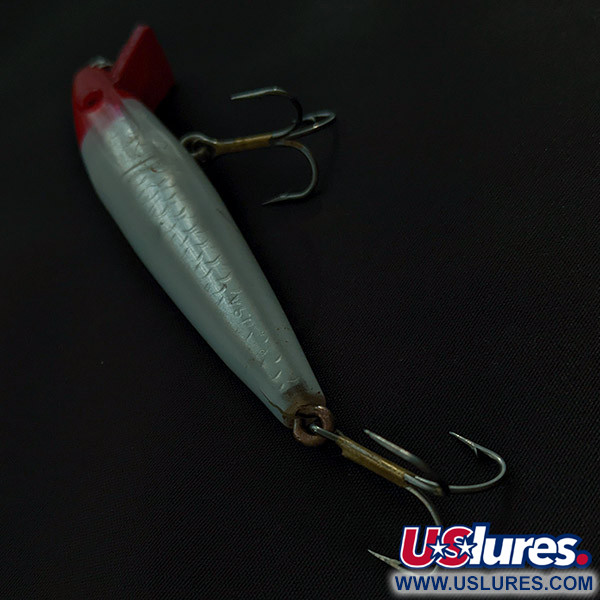 Vintage  L&S Bait Mirro lure "L&amp;S MirrOlure Pike Master", 2/5oz red head fishing lure #23051