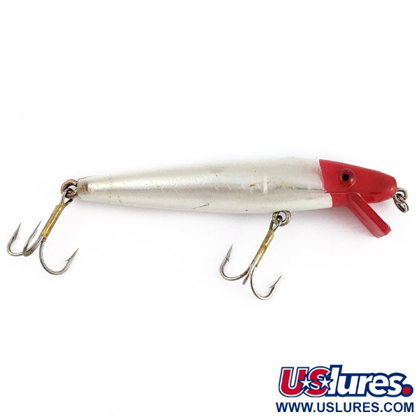 Vintage  L&S Bait Mirro lure "L&amp;S MirrOlure Pike Master", 2/5oz red head fishing lure #23051