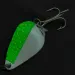Vintage    Acme K.O. Wobbler, 3/4oz white pearl/green fishing spoon #23056