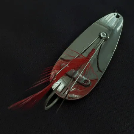 Vintage Eppinger Dardevle Dardevlet Feathered Weedless, 3/4oz Red Devle fishing spoon #23061