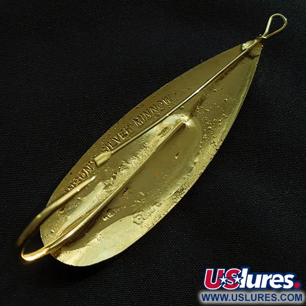 Vintage   Johnson Silver Minnow Weedless, 3/4oz gold fishing spoon #23064