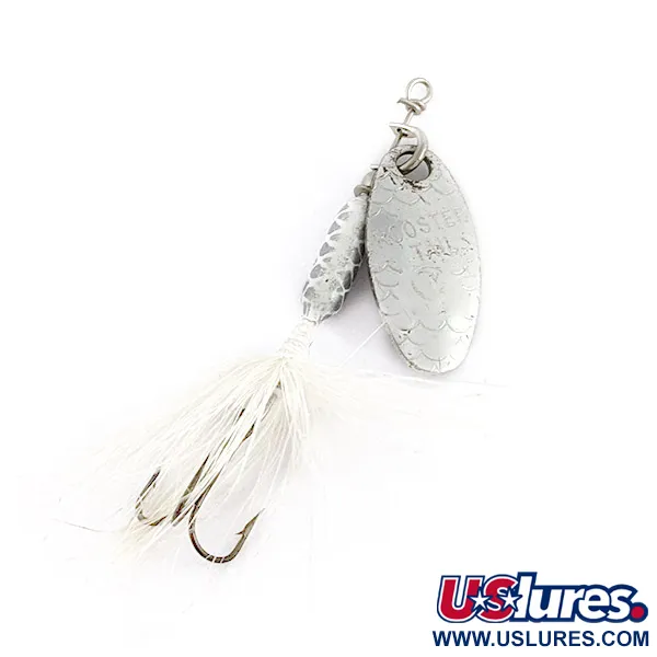 Vintage  Yakima Bait Worden’s Original Rooster Tail, 1/16oz silver spinning lure #23070