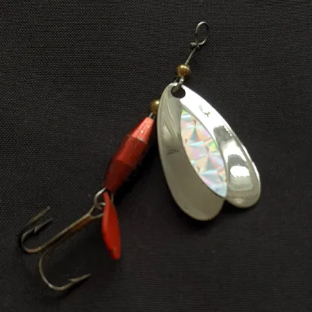 Vintage Les Davis Bolo UV, 3/16oz nickel spinning lure #23084