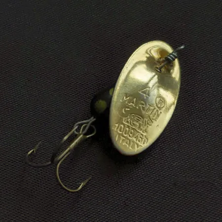 Vintage Panther Martin 4, 1/8oz gold spinning lure #23086