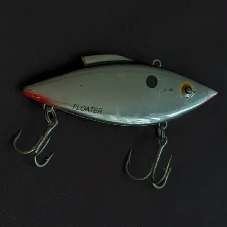 Vintage Bill Lewis Rat-L-Trap Floater, 1/3oz Chrome Black Back fishing lure #23089