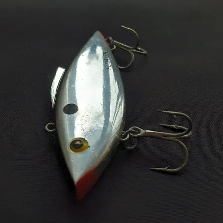 Vintage Bill Lewis Rat-L-Trap Floater, 1/3oz Chrome Black Back fishing lure #23089