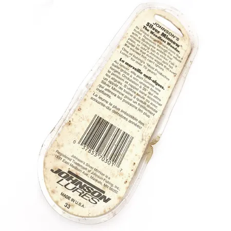 Johnson Silver Minnow Weedless, 3/4oz fishing spoon #23092