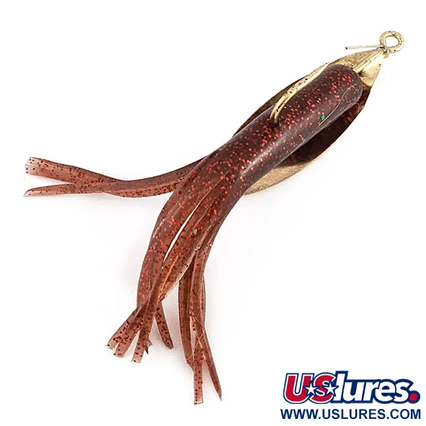 Vintage   Big Fish Tackle Bait-Cradle, 1/2oz gold fishing spoon #23098