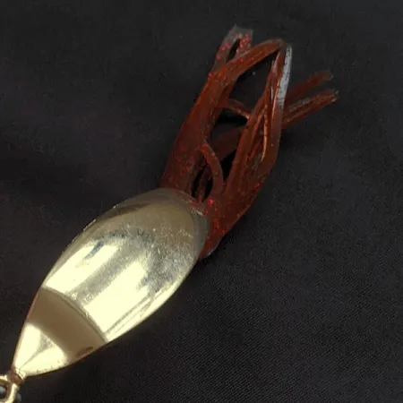 Vintage Big Fish Tackle Bait-Cradle, 1/2oz gold fishing spoon #23098