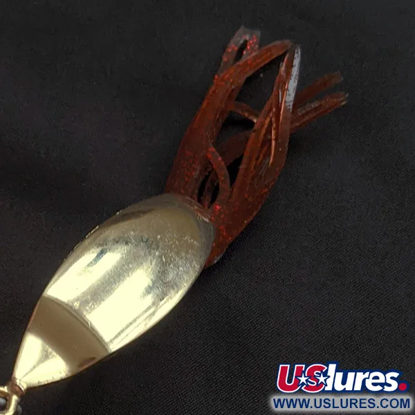 Vintage   Big Fish Tackle Bait-Cradle, 1/2oz gold fishing spoon #23098