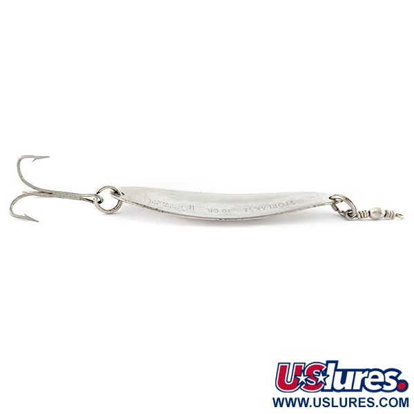 Vintage   Sølvkroken Storlaksen ​, 1/3oz silver fishing spoon #23107