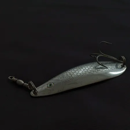 Vintage Sølvkroken Storlaksen ​, 1/3oz silver fishing spoon #23107