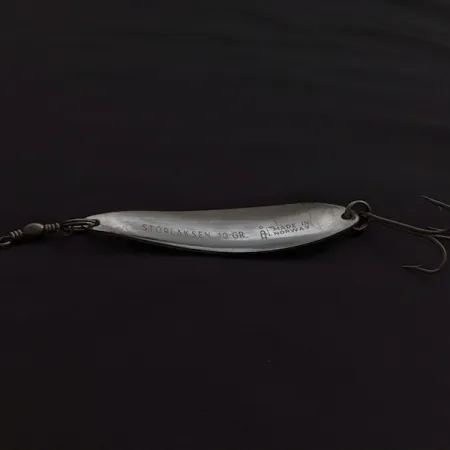 Vintage Sølvkroken Storlaksen ​, 1/3oz silver fishing spoon #23107