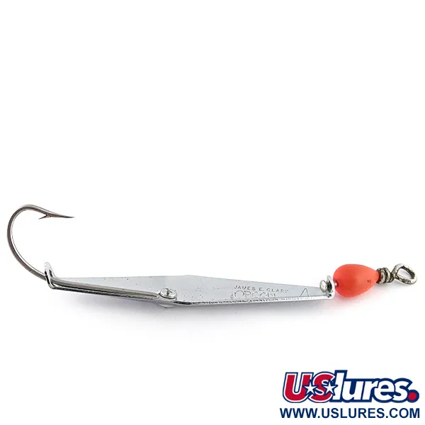 Vintage  James E. Clark  James Clark  spoon, 3/4oz nickel fishing spoon #23115