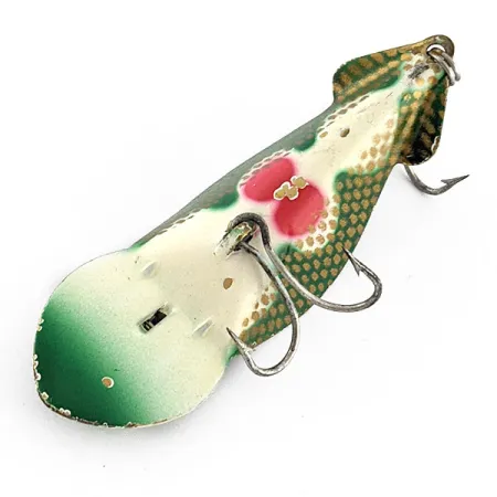 Vintage Buck Perry spoonplug, 1/3oz Frog fishing spoon #23116