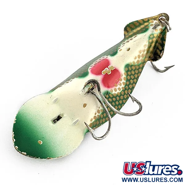 Vintage   Buck Perry spoonplug, 1/3oz Frog fishing spoon #23116