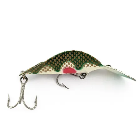 Vintage Buck Perry spoonplug, 1/3oz Frog fishing spoon #23116