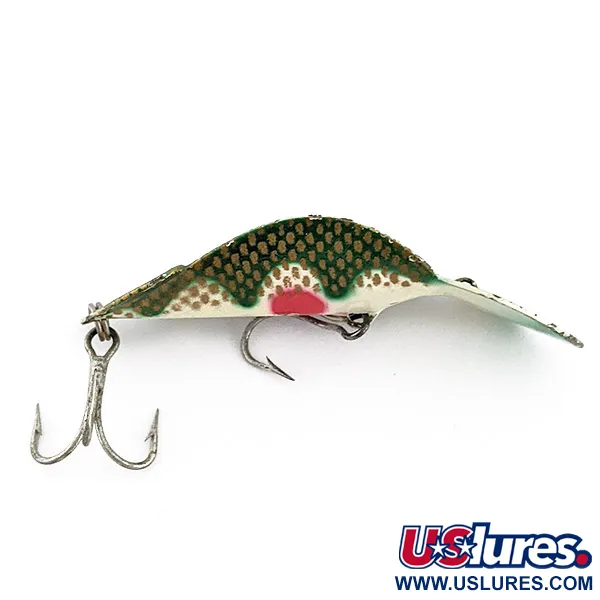 Vintage   Buck Perry spoonplug, 1/3oz Frog fishing spoon #23116