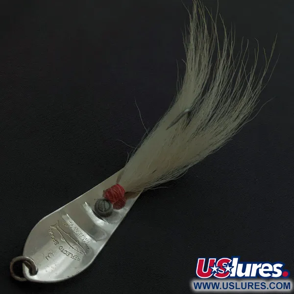 Vintage  Barracuda Reflecto #3, 2/5oz nickel fishing spoon #23117