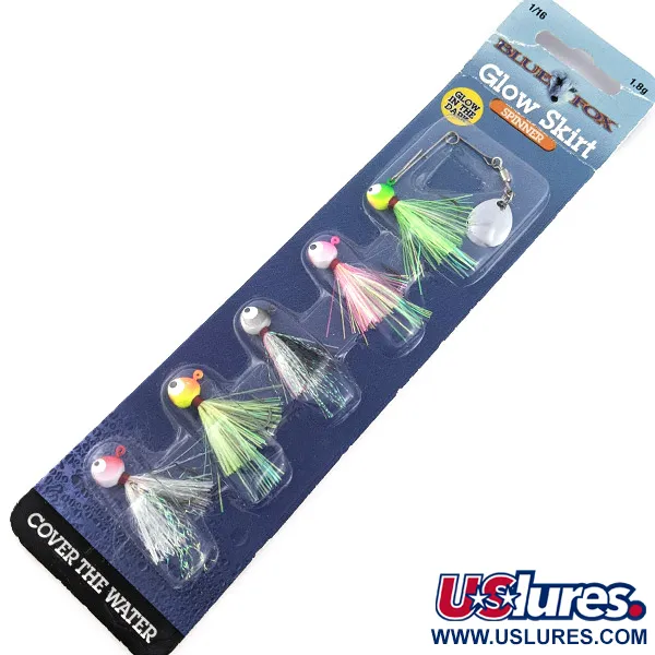 Blue Fox Glow Skirt Spinner, 1/16oz fishing #23123