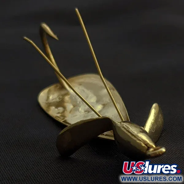 Vintage   Weedless Panther Martin Weed Wing, 2/5oz gold fishing spoon #23129