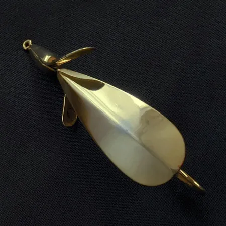 Vintage Weedless Panther Martin Weed Wing, 2/5oz gold fishing spoon #23129