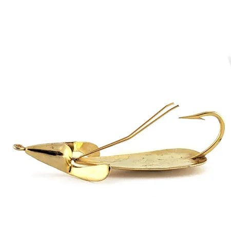 Vintage Weedless Panther Martin Weed Wing, 2/5oz gold fishing spoon #23129