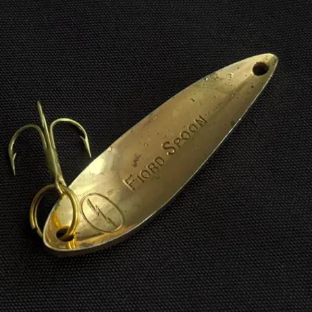 Vintage Acme Fiord Spoon Lightning (1950s), 1/4oz gold fishing spoon #23130