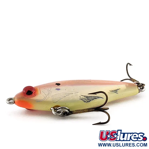 Vintage  L&S Bait Mirro lure Mirrolure Sinking Twitchbait, 1/3oz Moon Jelly fishing lure #23143