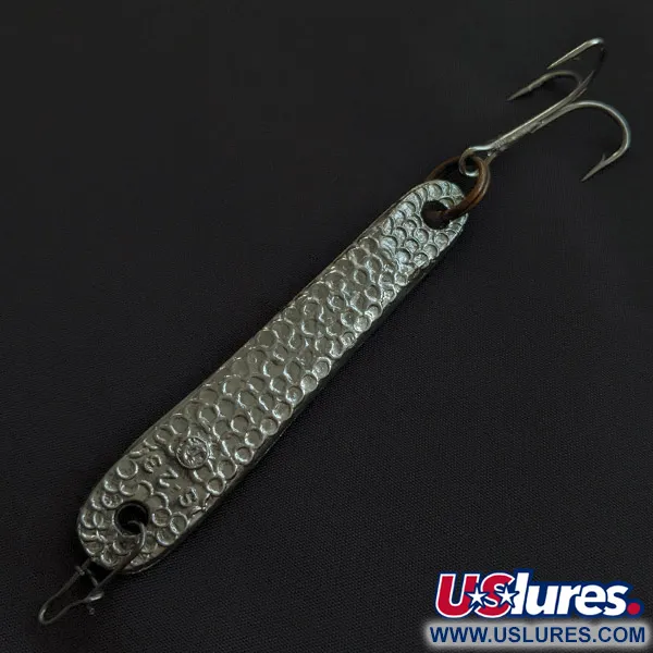 Vintage   Atlantic Lures S23, 1oz нікель fishing spoon #23145