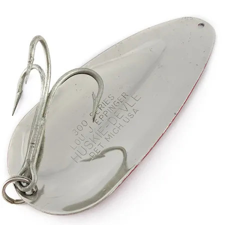 Vintage Lou J. Eppinger Dardevle 300 Series Huskie Devle, 3 1/4oz Red Devle fishing spoon #23147